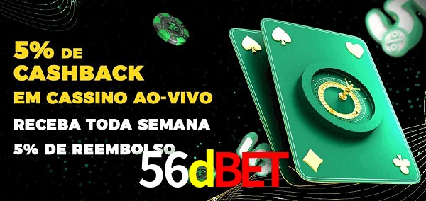 Promoções do cassino ao Vivo 56dbet